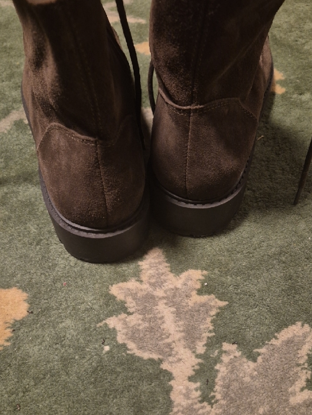 Lucky Brand Men's Dark Brown Suede Chukka Lace-Up Boots - Picture 7 of 10